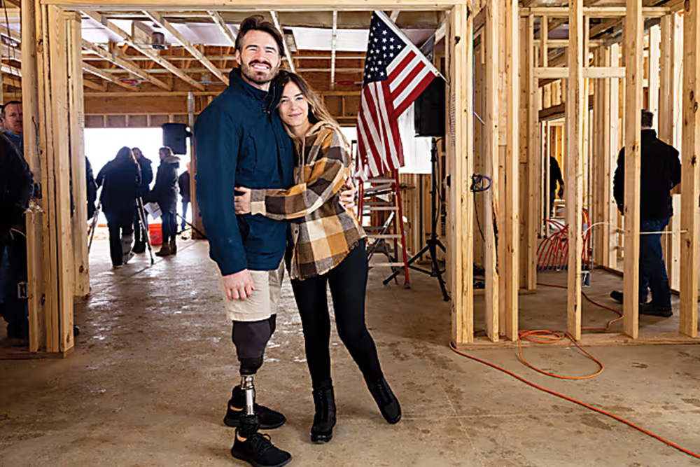 Capt. Jason Church's adapted smart home exterior built by the Gary Sinise Foundation