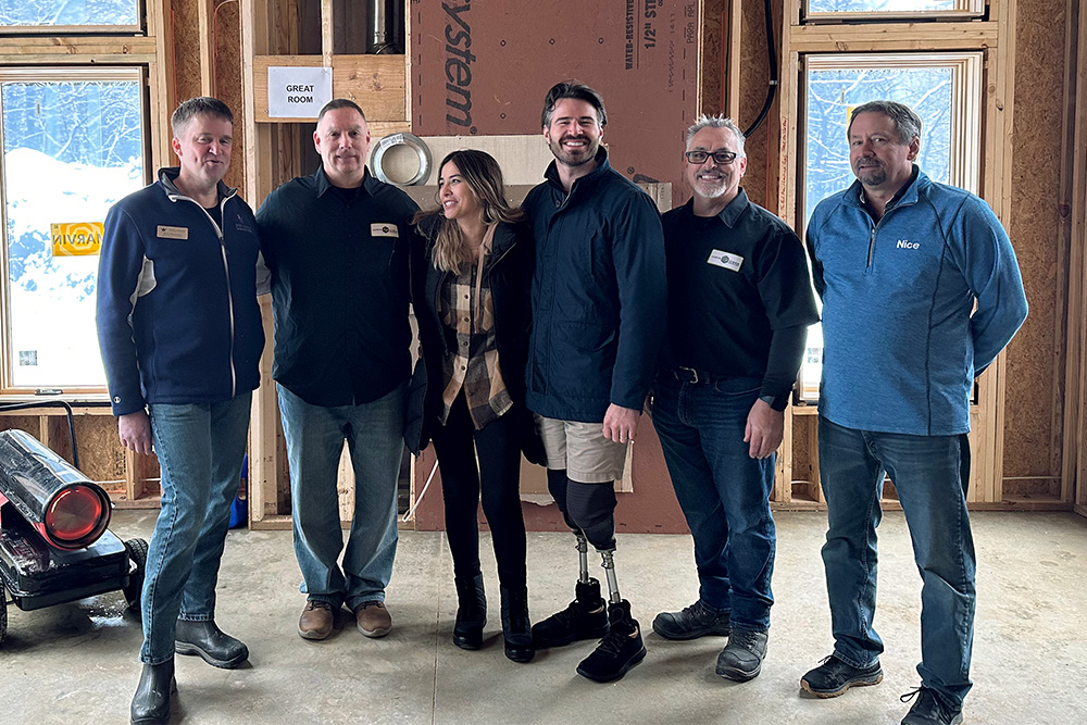 Open-concept living area inside the Gary Sinise Foundation smart home